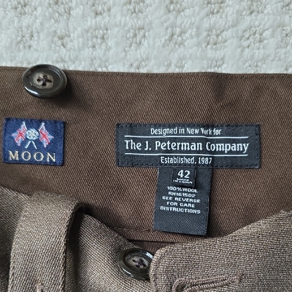 J. Peterman Men's Brown Dress Pants - Picture 2 of 5